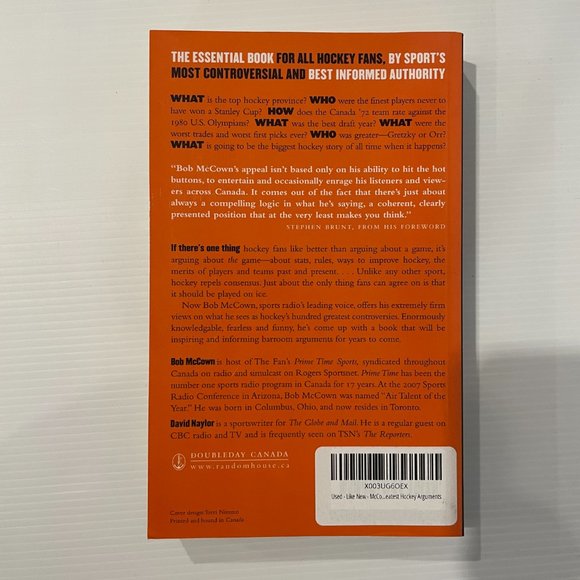 McCown's Law 100 Greatest Hockey Arguments Soft Cover Book SIGNED - Like New - Picture 2 of 4